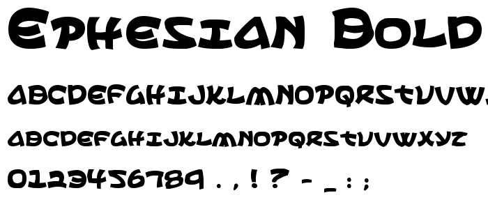 Ephesian Bold font